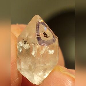 8.40ctw Natural Florescent Herkimer W/ Moving carbon Trapped inclusion Rare